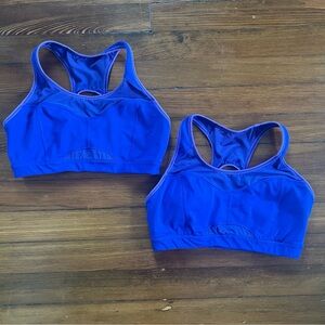 Blue/Purple Athleta Sports Bra Set of 2 Sz M, Cup support